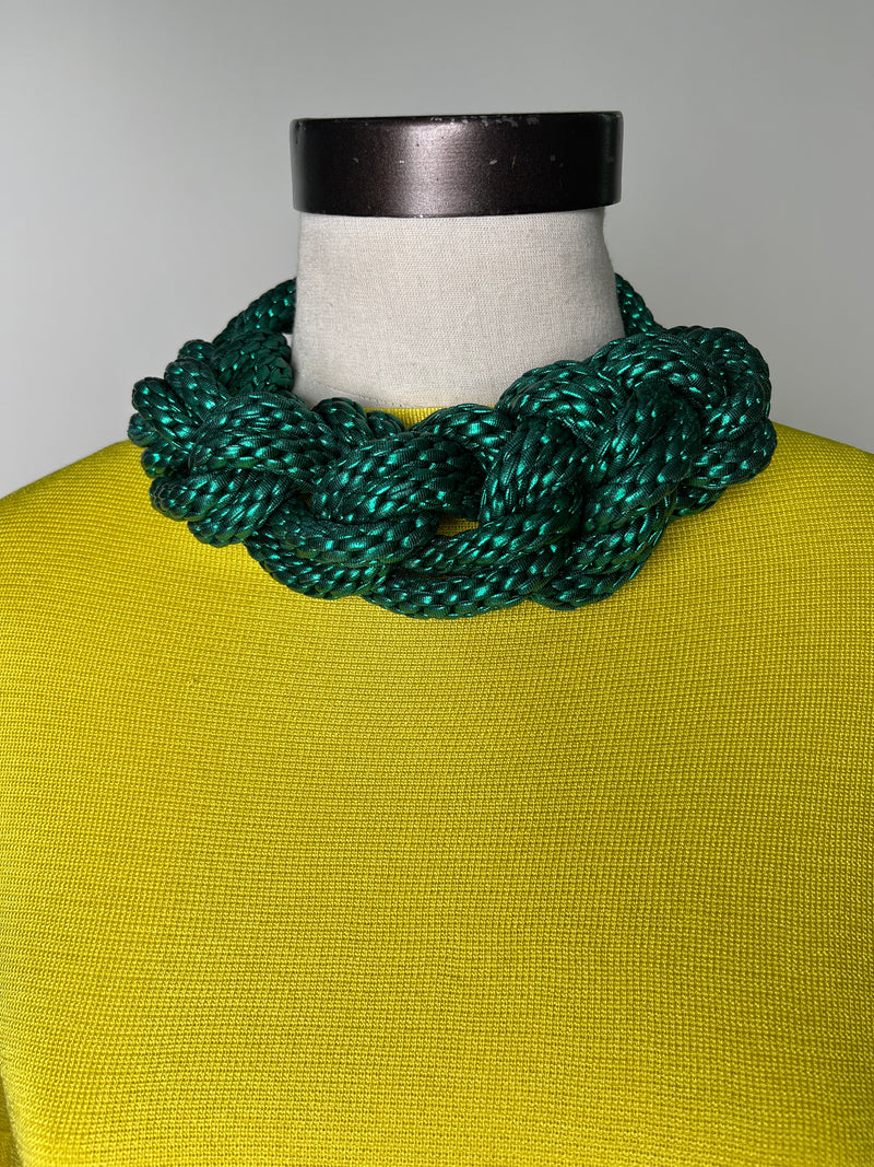 Collar Trenzado Verde