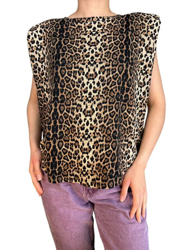 Polera Hombreras Animal Print