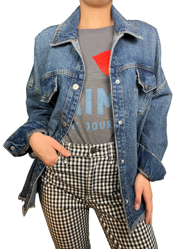 Chaqueta Denim Aplicaciones