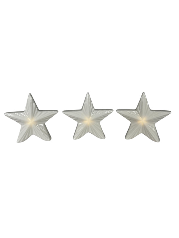 Set 3 Estrellas Con luz