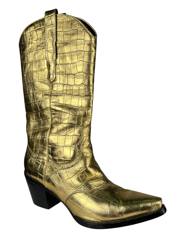 Botas Dagget Gold Croco