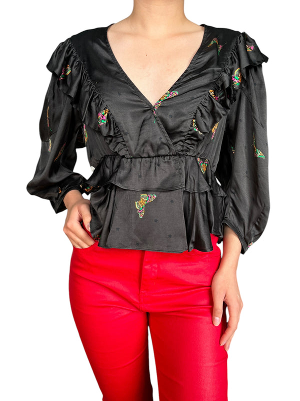 Blusa Frills Butterfly