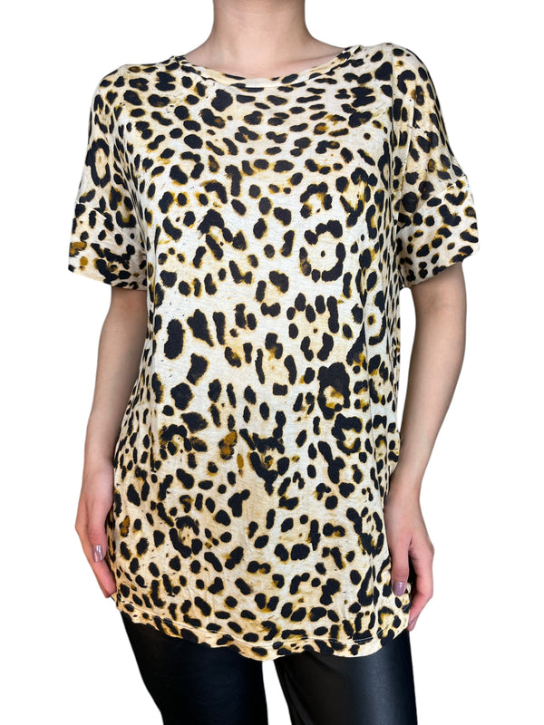 Polera Viscosa Leopardo