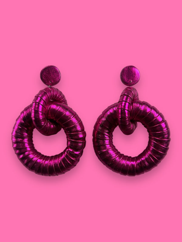 Aros Fucsia Metallic