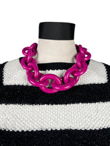 Collar Eslabón Morado