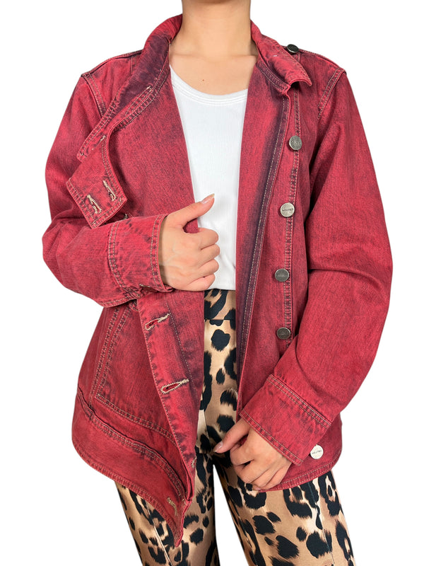 Chaqueta Denim Red Oversize