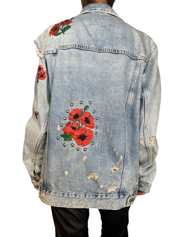 Chaqueta Denim Bordada