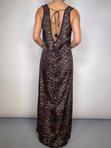 Vestido Leopard Tajos