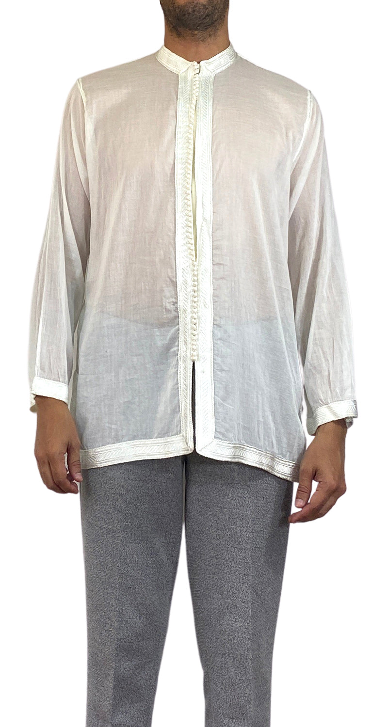 Camisa Blanca Traslúcida