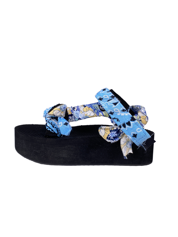 Sandalias Plataforma Azul