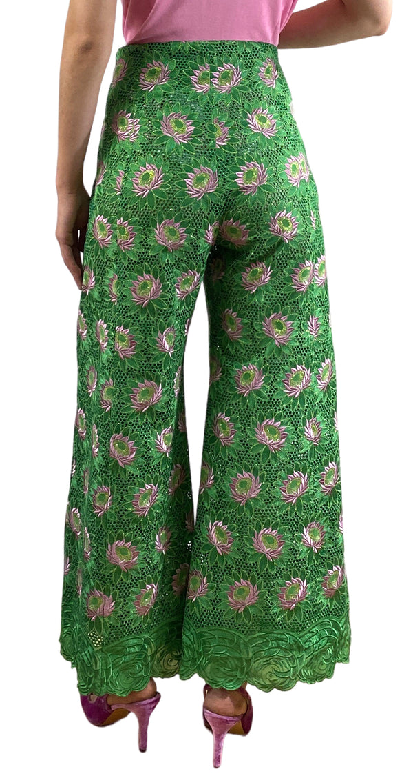 Pantalón Flores Bordadas