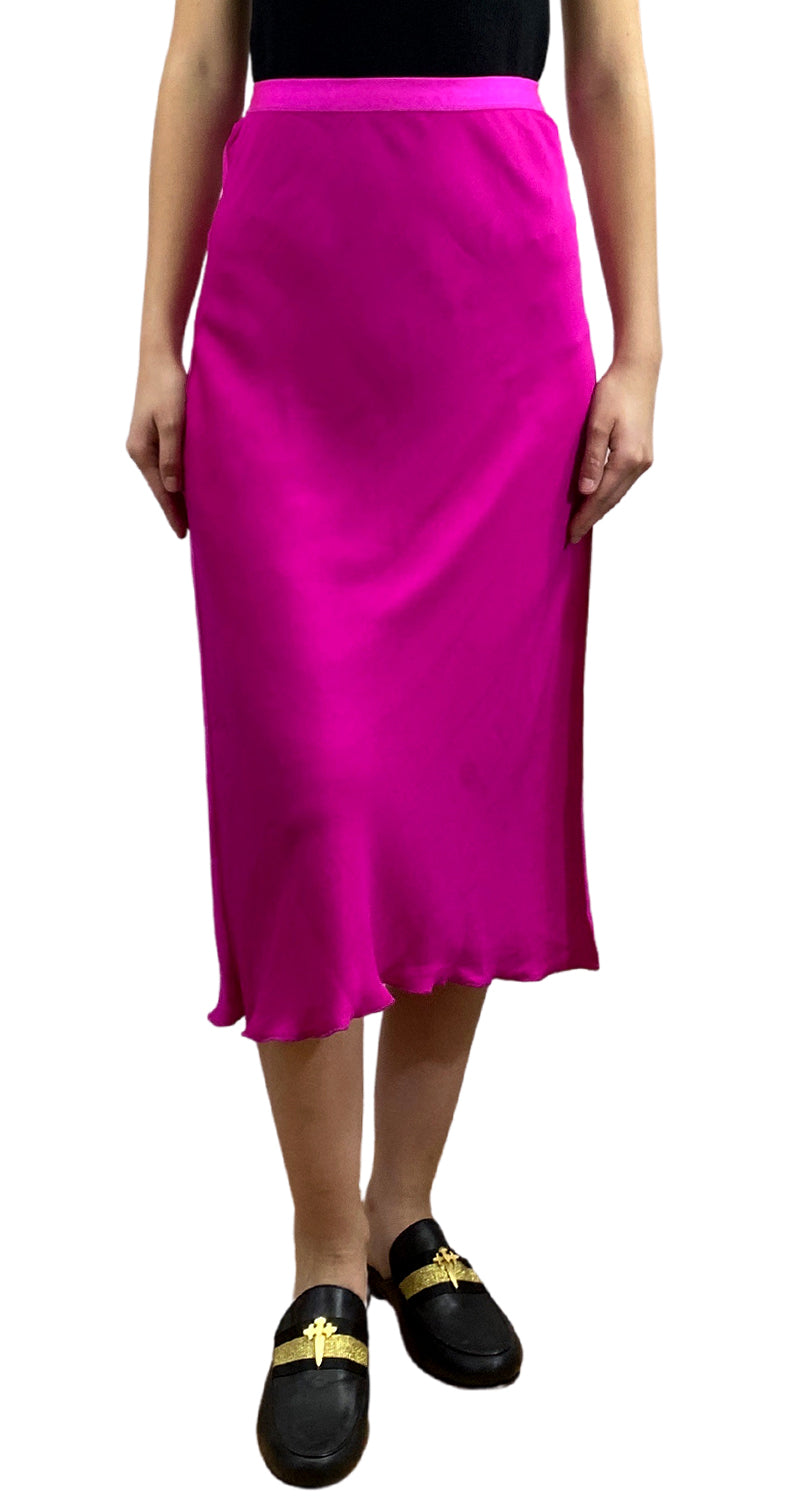 Falda Midi Fucsia