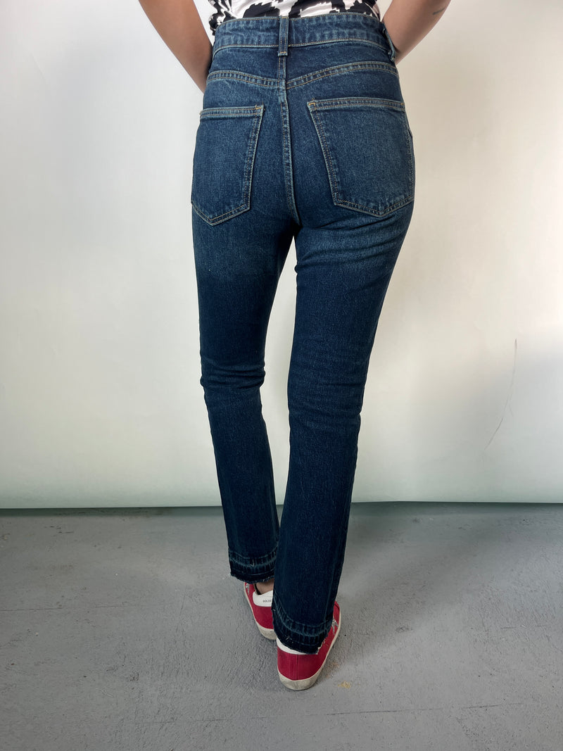 Jeans Ruedo Desflecado