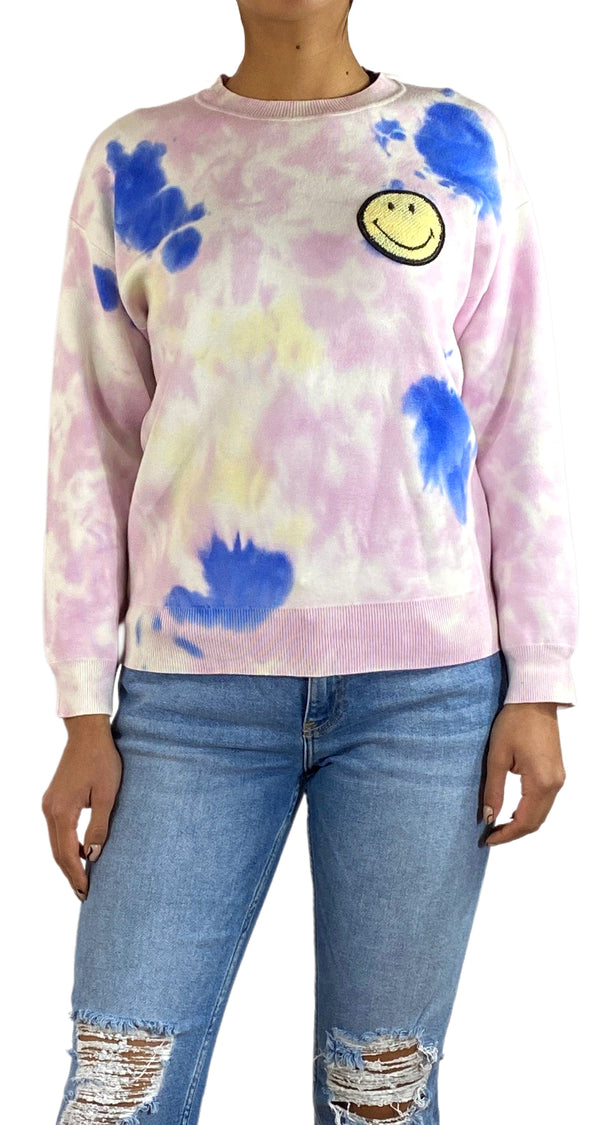 Sweater Smiley Tie Dye