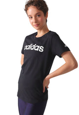 Polera adidas sportswear W LIN T Negro - Calce Ajustado