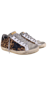 Zapatillas Superstar de Cuero Animal Print