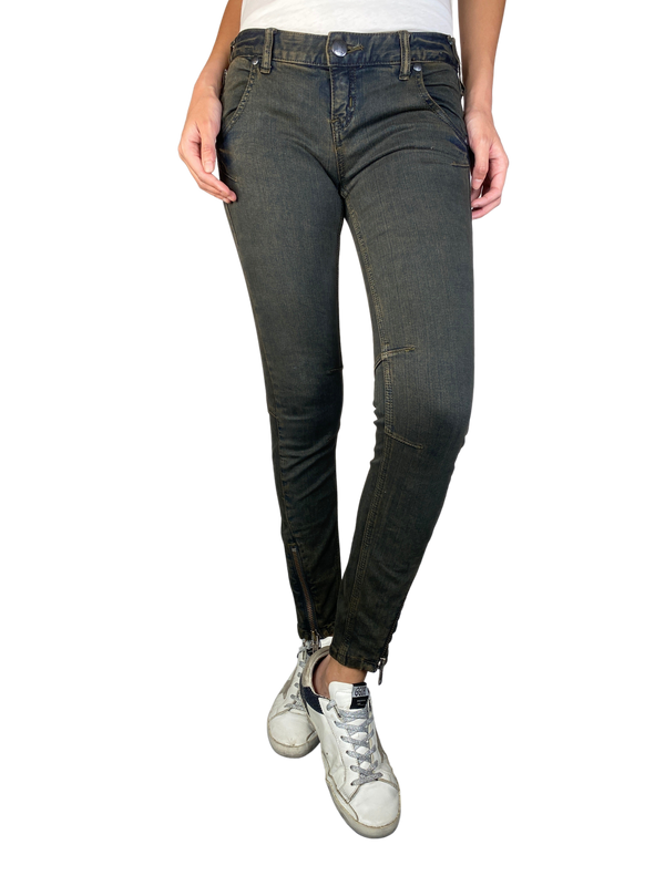 Jeans Gris Tono Verdoso