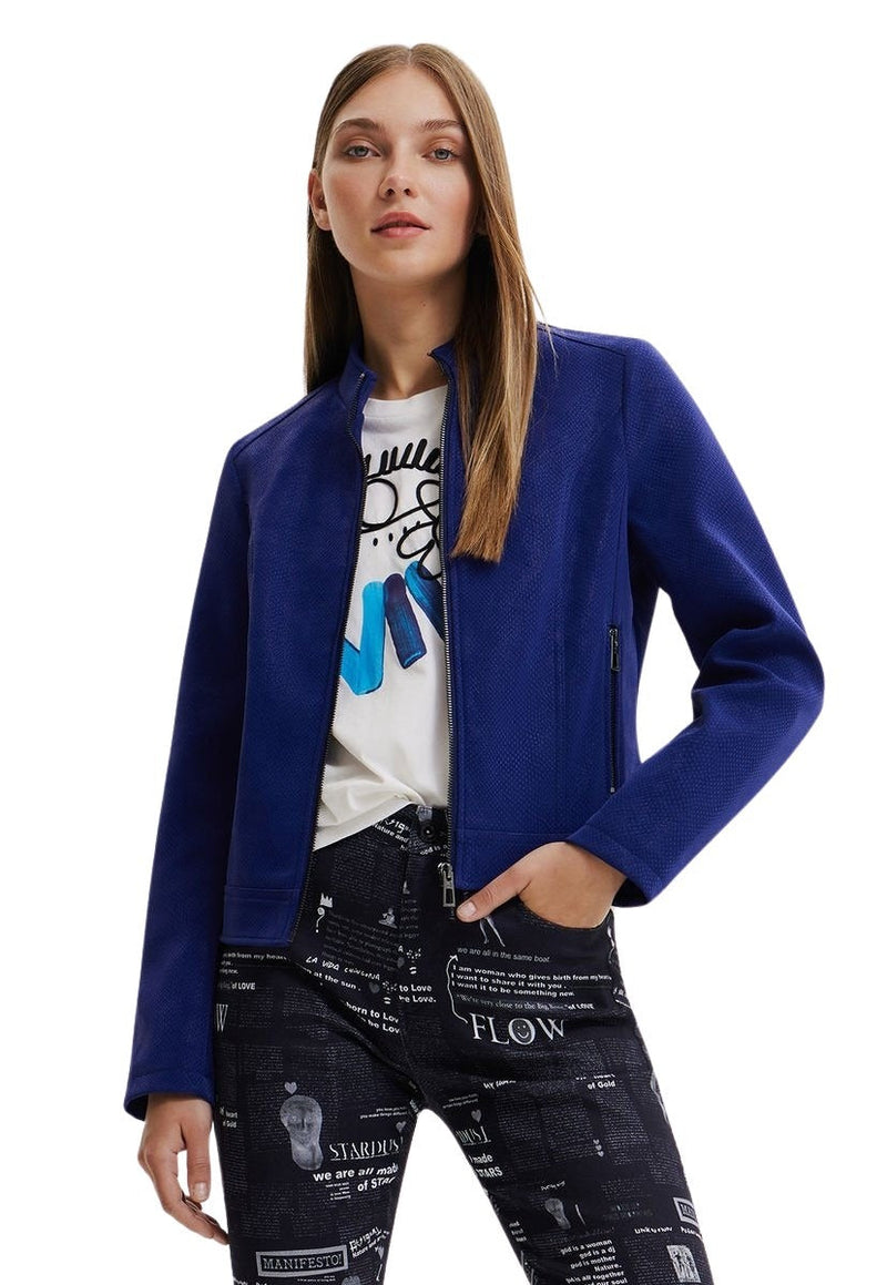 Chaqueta Desigual Azul - Calce Ajustado