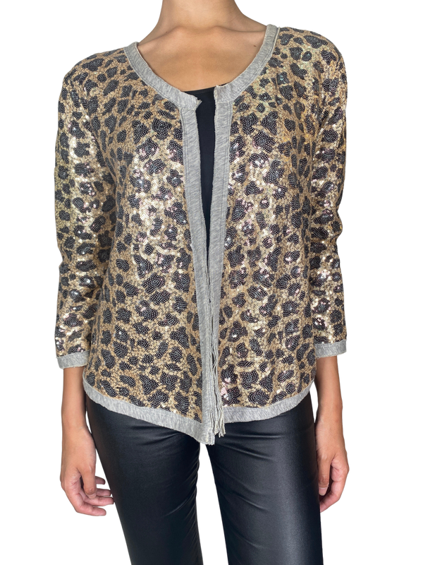 Chaqueta Lentejuelas Animal Print