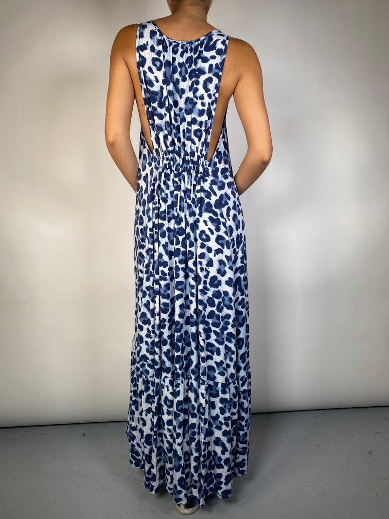 Vestido Leopard Azul