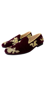 Mocasines Velvet Burdeo