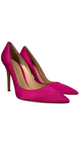 Zapatos Taco Alto Fucsia