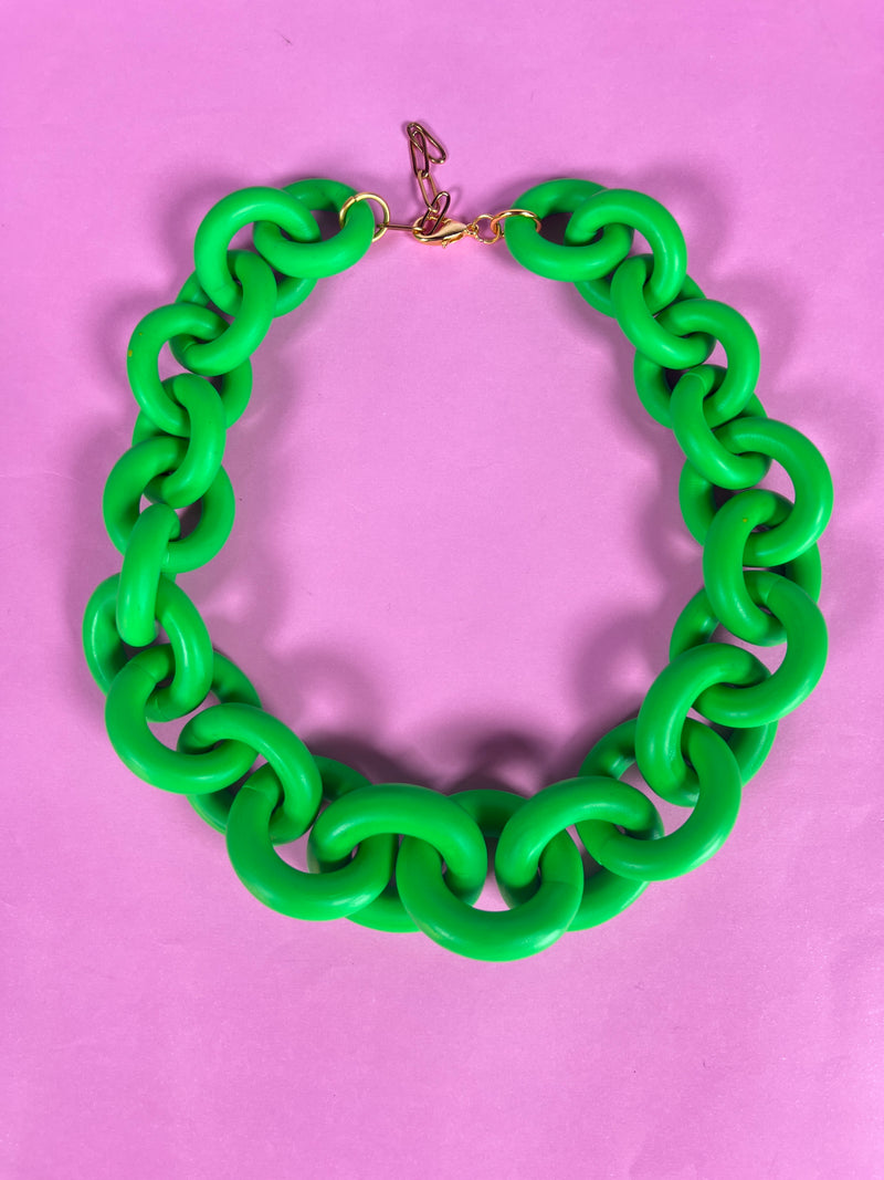 Collar Eslabón Verde Small