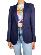 Blazer Lino Azul Marino