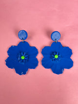 Aros Flor Azul