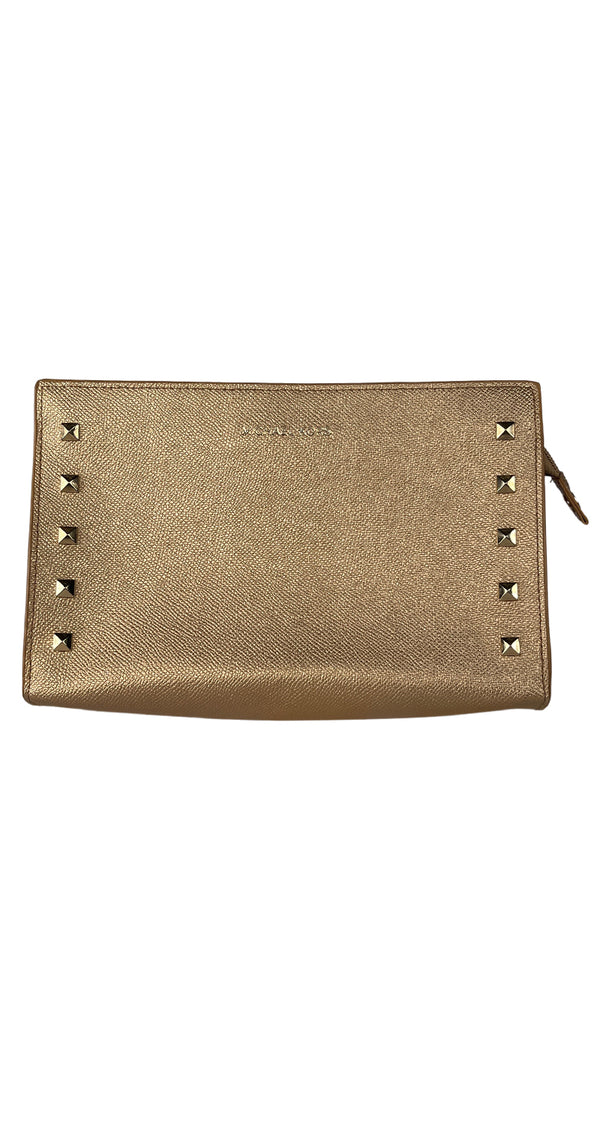 Clutch Dorado Con Tachas