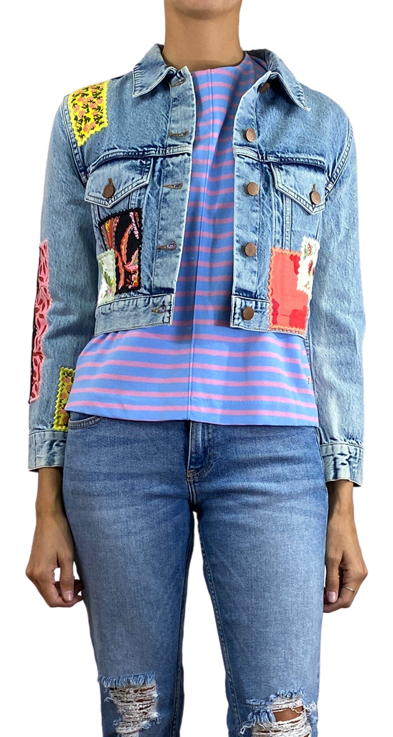 Chaqueta Denim Patchwork