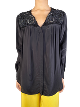 Blusa Feather New  Mostacillas