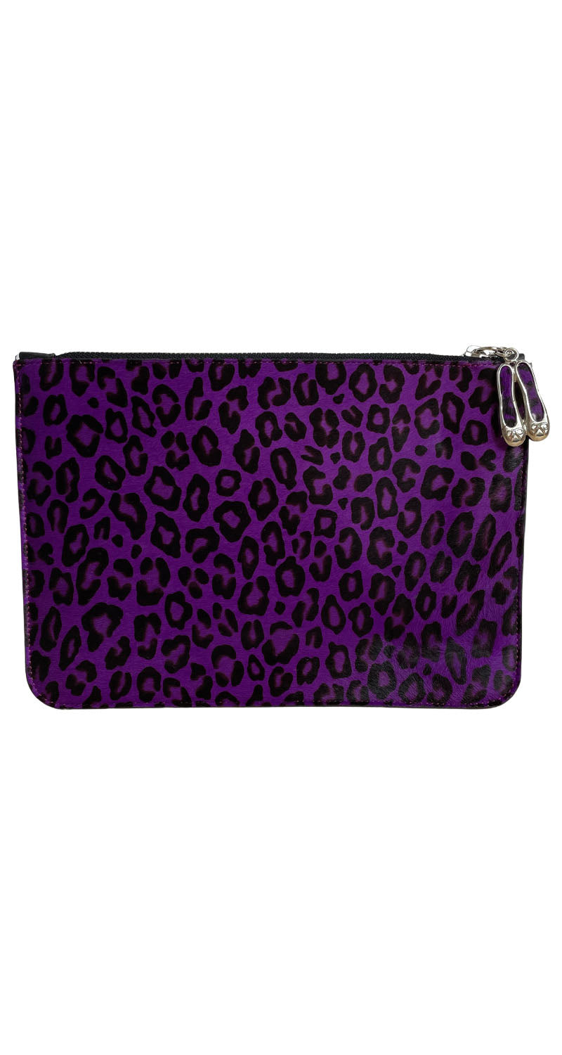 Clutch Morado Animal Print