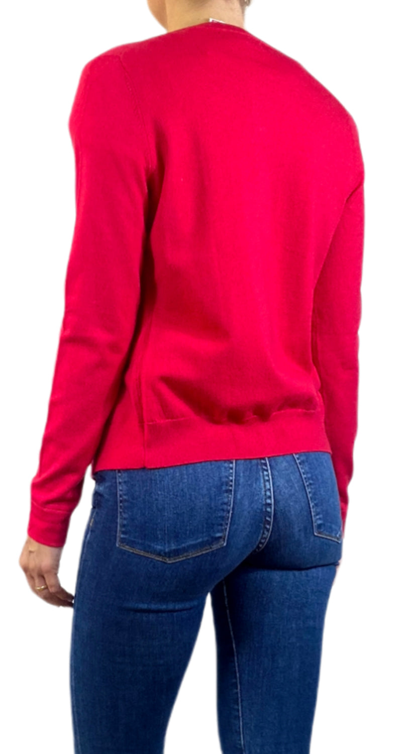 Sweater Rojo Botones Dorados