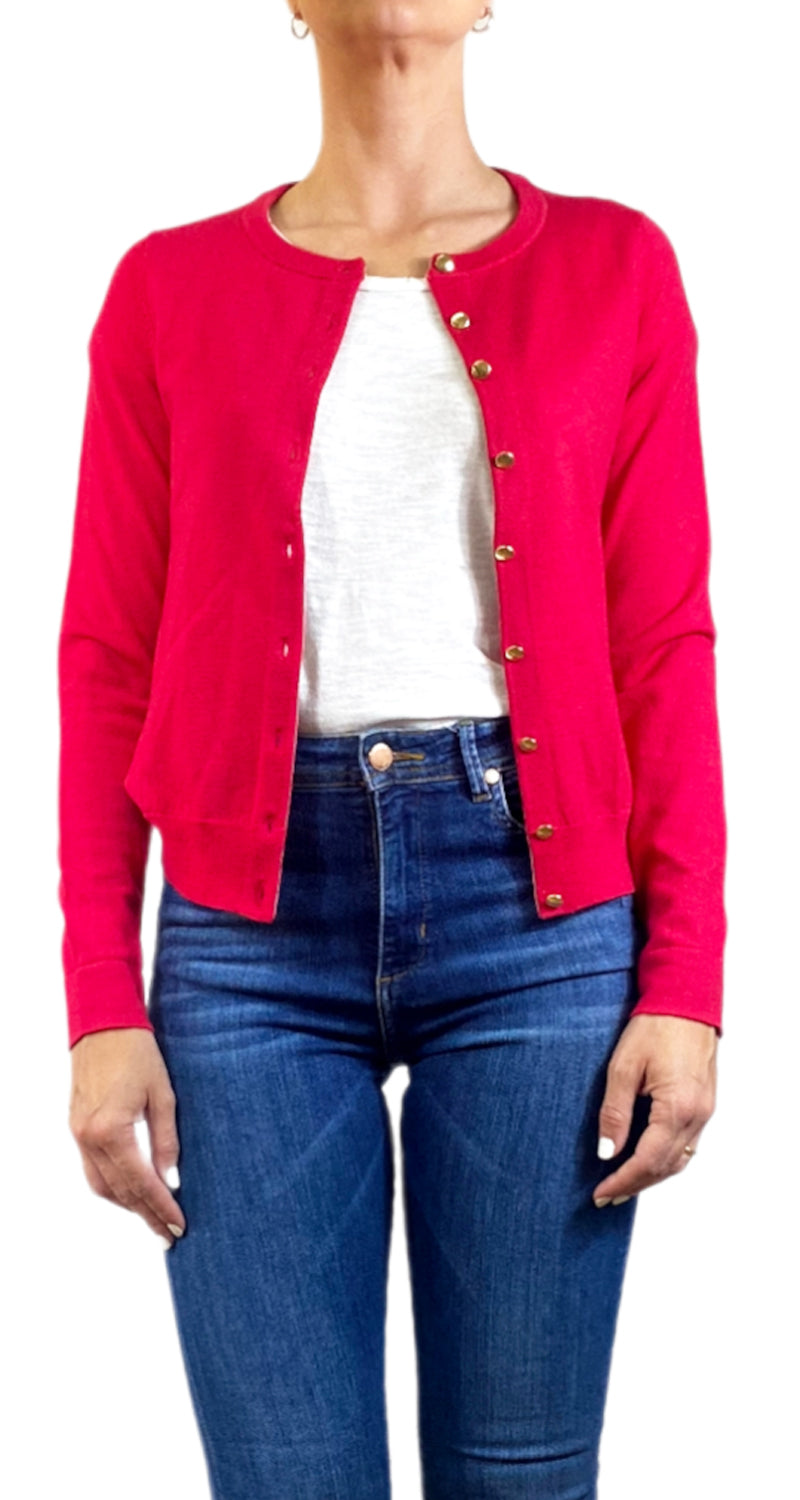 Sweater Rojo Botones Dorados