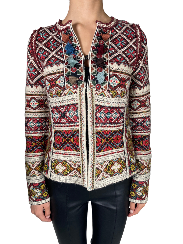 Chaqueta Tejida Multicolor