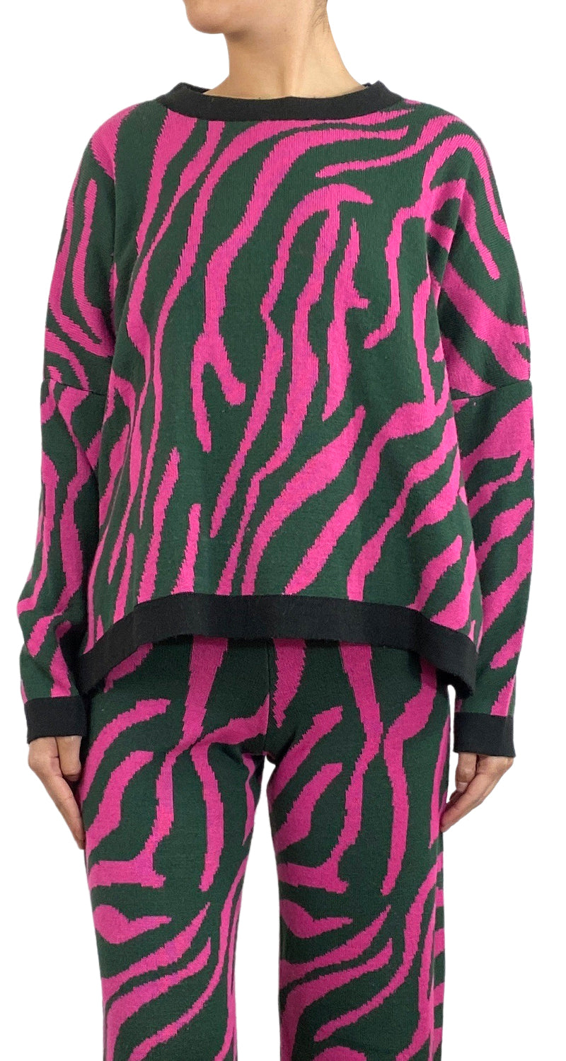 Sweater Fucsia Estampado