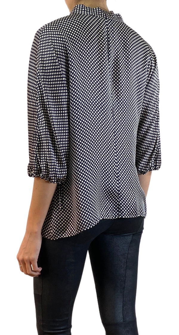 Blusa Seda Polka Dots