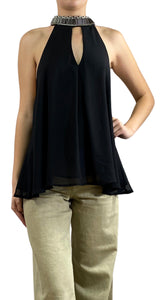 Blusa Negra Traslucida