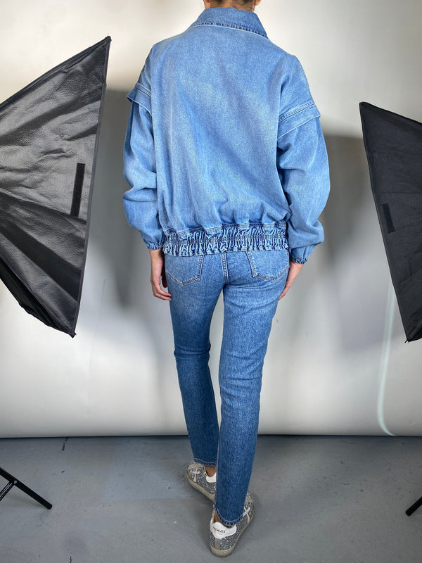 Chaqueta Bomber Denim