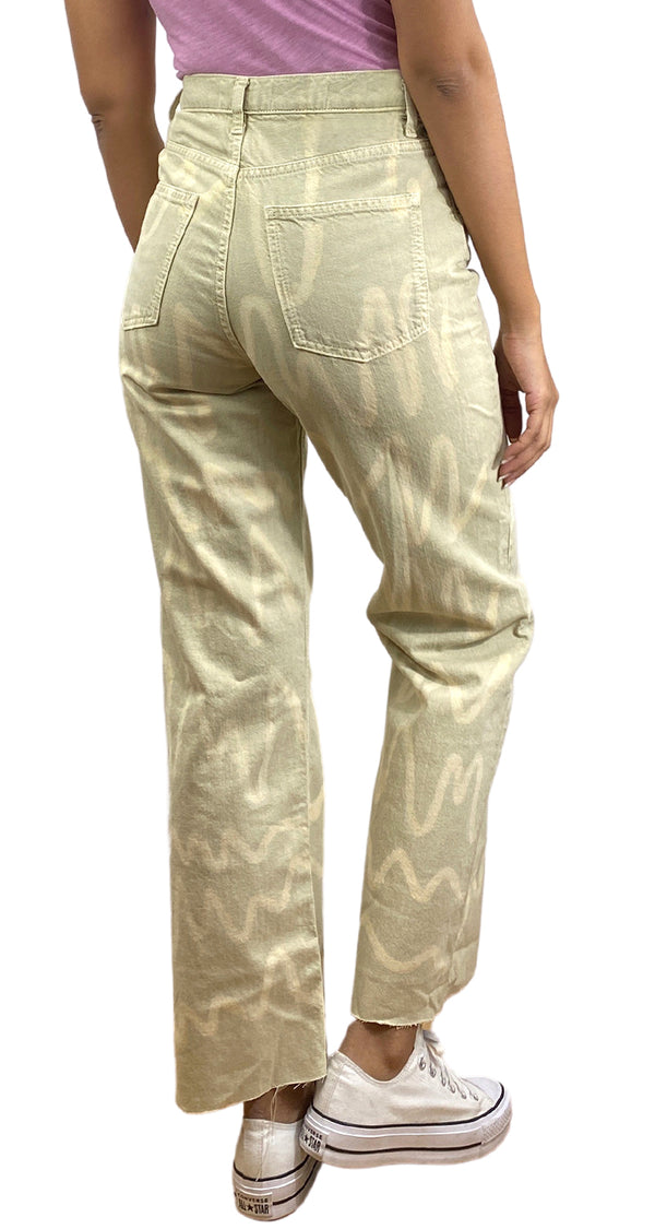 Pantalón Denim Beige