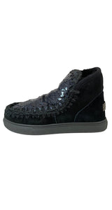 Botin Negro Lentejuelas