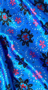 Pañuelo Azul Estampado