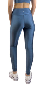 Leggings Azul Satinado