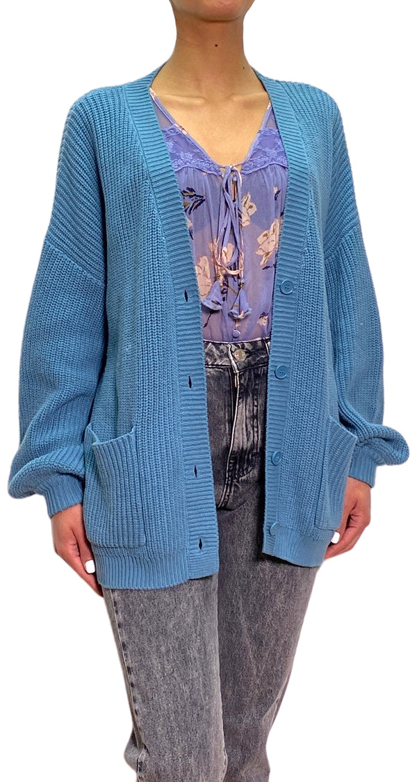 Cardigan Azul Forever 21