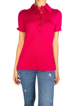 Polera Abotonada Fucsia