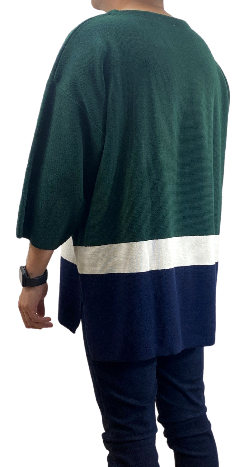 Sweater Verde Franjas