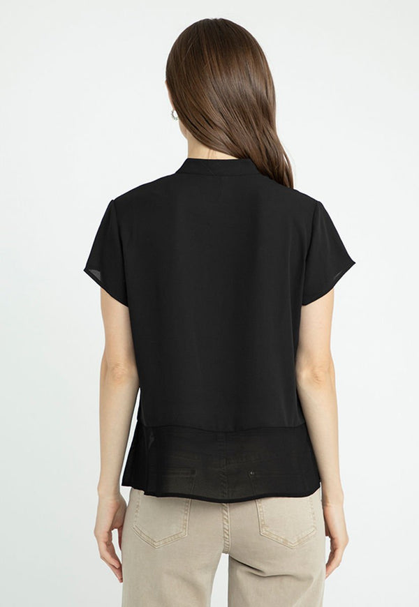 Blusa Ash Negro - Calce Slim Fit