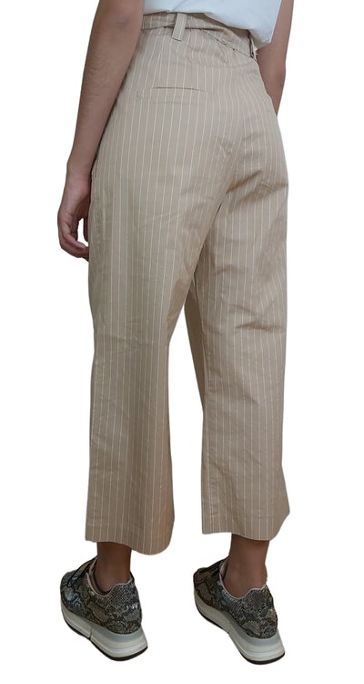 Pantalón Beige a Rayas