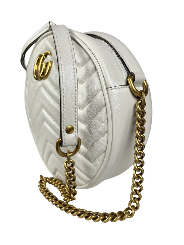 GG Marmont mini round shoulder bag